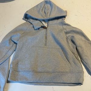 light grey Lululemon Scuba Cropped Hoodie DUPE — Laslulu